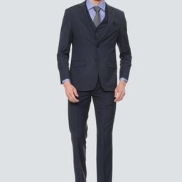 louis philippe Men 2 Piece Striped Suit-picture-35