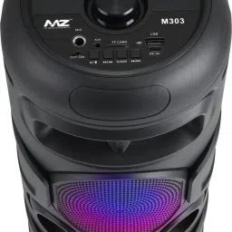 MZ M303 (BLUETOOTH PORTABLE SPEAKER) Dynamic Thunder Sound, 1200mAh Battery Karaoke 10 W Bluetooth Party Speaker image 3