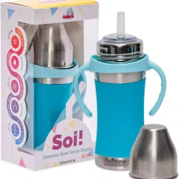 Soi! Stainless Steel Sipper Bottle W Handle -Medical Grade Straw -304(18/8)Grade-picture-28