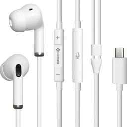 Type-C Wired Earphone, Premium HD Audio, 120 cm Tangle-Free Cable, in-Line Mic Wired Headset-21