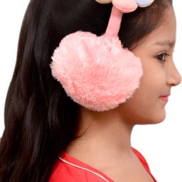 Winter Autumn Warm Faux Fur Earmuffs Cute Flower Pattern Plush Earmuff for Girls Ear Muff-image-6