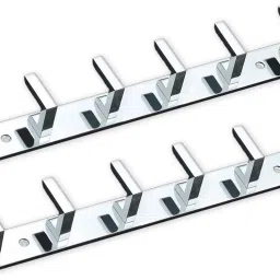 6 Pin Cloth Hanger Bathroom Wall Door Hooks For Hanging keys,Clothes,Holder,towel Steel Hooks Hook Rail 6-image-98