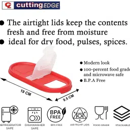 Modular Containers Lids for Boxes Compatible with Cutting EDGE Containers Only 7.4 inch, 3.7 inch Lid Set image 5