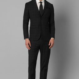 louis philippe Men Single Breasted - 2 button Checkered Suit-picture-39