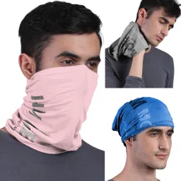 Unisex Printed Bamboo Bandana Anti Microbial Multipurpose Headband Cloth Face Mask for Dust and Sun Protection (Pack of 3) Men Printed Bandana-image-93