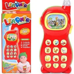 dherik tradworld Learning Mobile Phone with Projector Learner Toy image 3