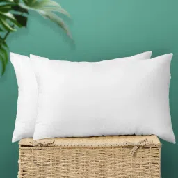 LUXURY Polyester Fibre Solid Sleeping Pillow Pack of 2-image-9