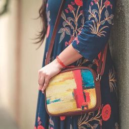 Multicolor Women Sling Bag - Medium Abstract Amaze Sling Bag for Women-image-53