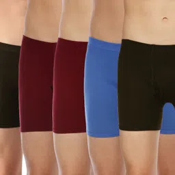 Pack of 6 Dollar Lehar Mens Combed Cotton Trunk - Pack of 6 - Actual Colour May Vary Solid Men Trunk-picture-49