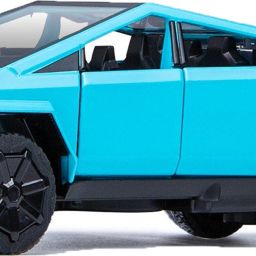 Tesla Cyber Truck Diecast Pull Back Car-Openable Doors Light Music & Bracket Box-36