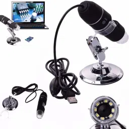 viboton 1000x 2MP 8 LED USB Portable Digital Microscope / Dermascope / Endoscope Zoom Camera Magnifier +Stand (Windows 8 - 1000x) (Black) image 3