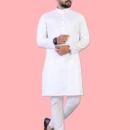 poshside Men Solid Cotton Blend Straight Kurta-picture-24