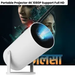 SACRO Smart Projector for Home 4K Support Rotabable Design withApp Netflix,YouTubeZ130 (4500 lm / 1 Speaker / Wireless / Remote Controller) Portable Projector-11