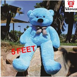 Skin Friendly Teddy Bear for Girlfriend/Birthday Gift/Boy/Girl (Blue, 5 Feet) - 60 inch-image-42