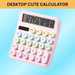 Desktop Calculator, 12-Digit Large LCD and Large Buttons for Office, Homes Q190 Basic Calculator-image-29