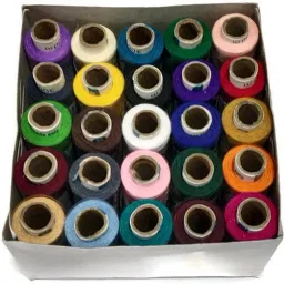Spade Poly Polyester Sewing Thread 25 colours spools of 300m each Small Box Thread-picture-20