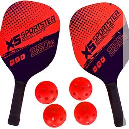 Morex Pickleball Racket Set [ 2 Rackets + 4 Balls ] | Wooden Pickle Ball Racket Pickleball Paddle-image-34