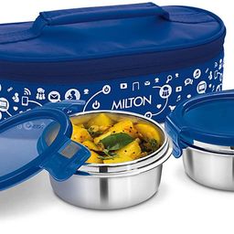 milton Premium Lifestyle Insulated Leak Proof Lunch 2 Containers Lunch Box-picture-6