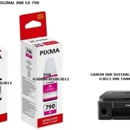 Pixma CANON PIXMA ORIGINAL INK SUITABLE FOR G3000 G3010 G3012 Ink Tank printer Black & Magenta Ink Bottle-image-23