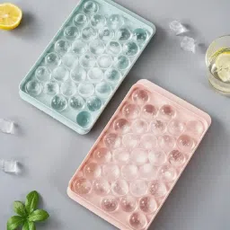 Ice Cube Mold Candy Reusable Chocolate Mold Tray for Fridge Multicolor Plastic Ice Cube Tray-image-12