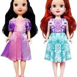 2 Princess Dolls Long Hair Girls/Kids Pack of 2 Dolls(Dress Color May Vary)-44