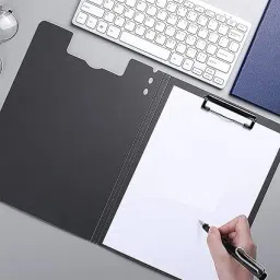 zomify A4 Size Side Open Flip Writing Pad Exam Sheet Pad with Metal Clip Folder image 2