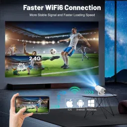AVOIHS Portable Projector Beem 440 Smart LED 4K FULL HD Resolution Remote Controller (1800 lm / Wireless / Remote Controller) Portable Projector image 2