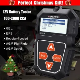xpr3ss KW208 12V Car Battery Tester 100-2000 CCA Load & Alternator Tester Analyzer Digital Battery Tester image 5