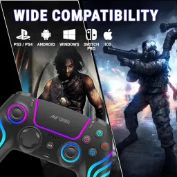 Ant Esports GP400 RGB Wireless Controller With Double Shock, Six- Axis Sensor Gamepad image 3