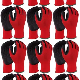 Nitrile Coated Cut Water Oil Resistant Workers Labou Safe Hand S-19 Nitrile, Nylon, Kevlar Safety Gloves-image-28