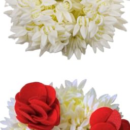 2 Pcs Premium Juda Flower Gajra Hair Accessory/ Hair Band/ Hair Bun Hair Band-image-32