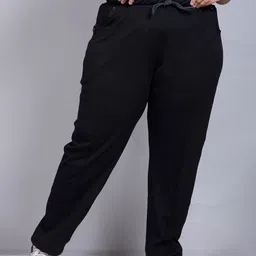 cupid Women Solid Black Track Pants-picture-19