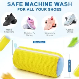 Dherik Tradworld Shoe Washing Machine Bag, Invisible Zipper Side Opening Shoe Washing Bag Shoe Lace-image-78