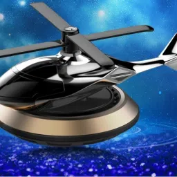 Solar Power Car Dashboard Helicopter With Perfume Car Freshener Diffuser-14