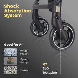 r for rabbit Street Smart Aero Stroller with One hand Collapse Fold Technology & Link Brake Stroller image 3