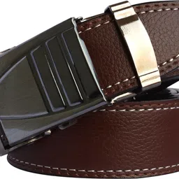 loopa Men Formal Brown Synthetic Belt-picture-7