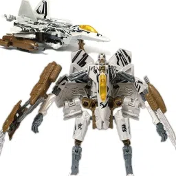 Transforming Deformation Action Figures Converting from Robot to Fighter Plane-0