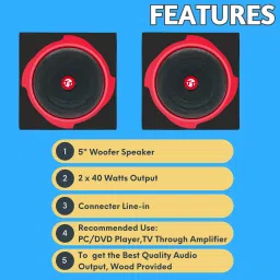 Target Target TT-114 HI-FI Sound Multimedia Speakers @ 40 WATTS RMS 40 W Party Speaker image 4