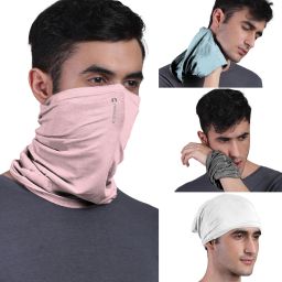 freecultr Unisex Anti Microbial Super Soft & Comfort Fit, Breathable Multipurpose Headband, Face Mask for Dust Protection Men Solid Bandana-picture-39