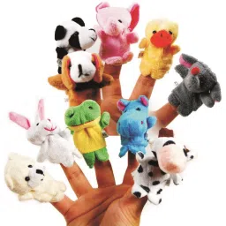 skylofts Set of 10 Animal Finger Pupepts Soft Toys Finger Puppets image 2