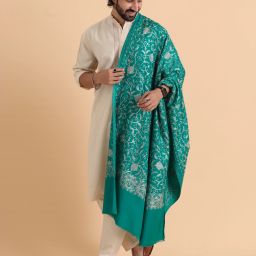 Tweedle Acrylic Woven Men Shawl-image-23