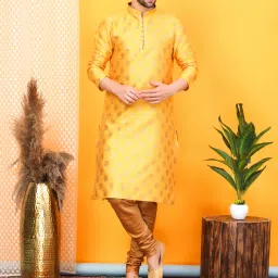 Men Jacquard Kurta Churidar Set-picture-21