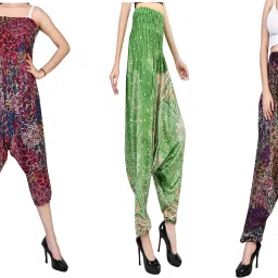 Printed Rayon, Cotton Women Harem Pants-image-85