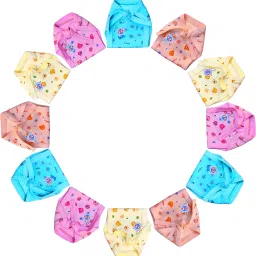Baby Nappy/ Langot / Cloth Diaper, Pack Of 12, 0 - 3, Months, Washable, Hosiery-image-53