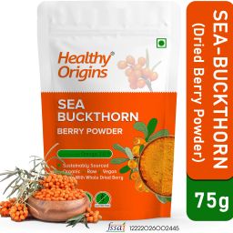 Seabuckthorn Dry Berry Powder 75g| Vitamin C, Collagen | Himalayan Berry-2
