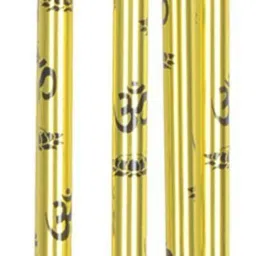 Feng Shui Metal OM Wind chime Golden 5 Pipes - Medium Aluminium Windchime-image-20