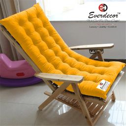 Rocking Chairpad Cushion Polyester Fibre Solid Chair Pad Pack of 1-image-43