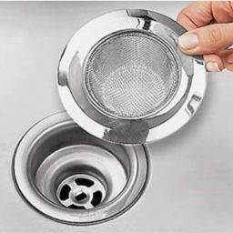 Kitchen Sink Stainless Steel Push Down Strainer-image-61