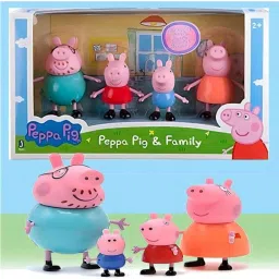 Peppa Pig Family Pack with Peppa Pig, george pig, Mamma and Daddy Pig-image-1