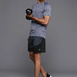 hrx by hrithik roshan Solid Men Reversible Grey Regular Shorts-picture-44